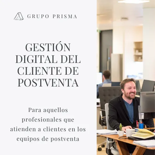 Plataforma de curso online do grupo Prism: curso de gestão de clientes digitais após vendas