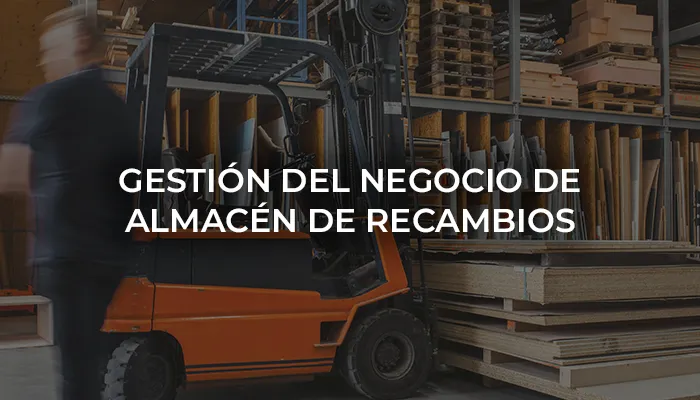 Gestión del negocio de almacén de recambios